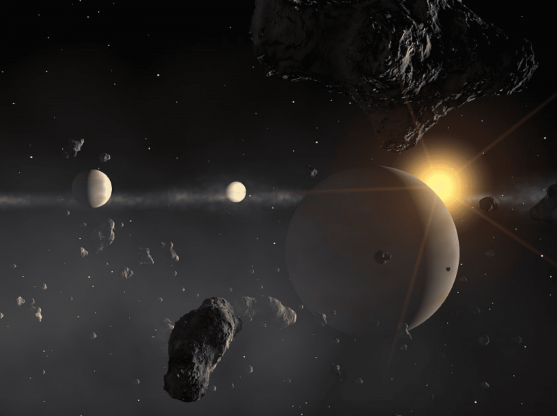 ESO_image d'artiste d'un système exoplanétaire